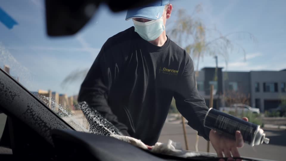 Frame from ClearView · Windshield Installation